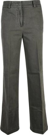 PESERICO Pantalones Cargo Rectos - Trousers - Mujer - Verde - M