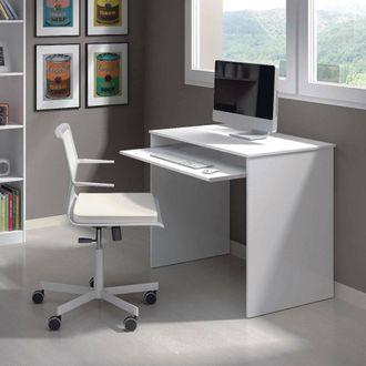 Dmora Dmora - Escritorio Dcapezz, Escritorio De Oficina Con Estante, Mesa De Estudio Con Soporte Para Pc Para Oficina O Dormitorio,mesa De Estudio, 90x54h79