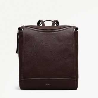 Radley London Dark Oak Medium Ziptop Backpack Oak Street AW25 Radley London