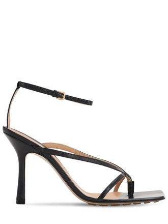 Bottega Veneta 90mm Stretch Leather Thong Sandals