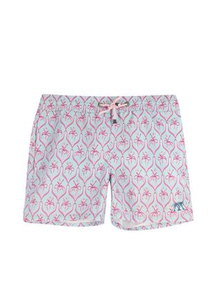 Pink House Mustique Mint and Pink Floral Shorts Size S