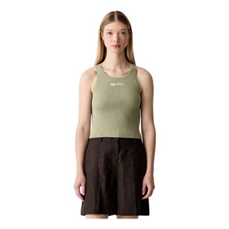 Karl Lagerfeld Dames, Tops, Groen, Maat: L Katoen