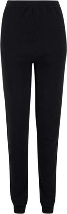 Saint Laurent Luxe Cashmere High-Waisted Leggings - Dames - Leggings - Zwart - M - Kasjmier - Broeken