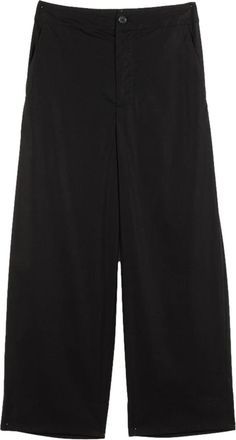 Twin-Set Wide-Leg Pants with Elasticated Back Waistband
