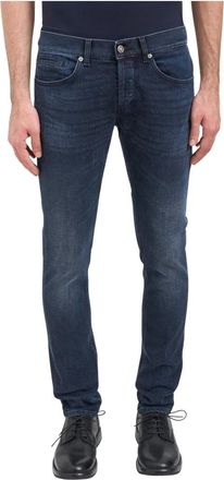 Dondup George Jeans - Heren - Slim Fit Jeans - Blauw - W30 - Katoen - Jeans