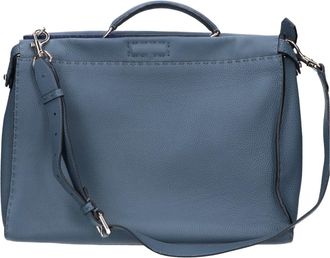 Fendi Blue Leather Shoulder Bag (Pre-Owned)