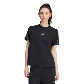 adidas T-shirt met korte mouwen, strepen met luipaardprint