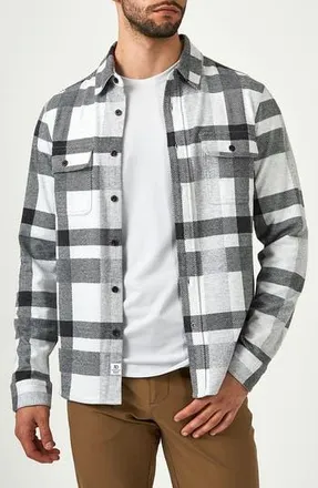 7 Diamonds Generations Plaid Button-Up Shirt in Ecru at Nordstrom Rack, Size Xx-Large