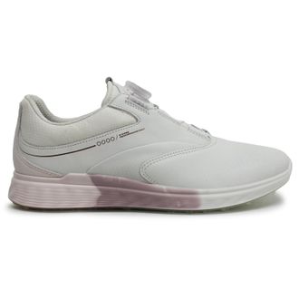 Ecco Ecco Golf S Three Leather Womens Comfort Trainers - White Delicacy White - Size:UK 6.5-7
