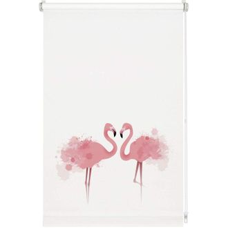 Gardinia Gardinia - Easyfix Tenda a Rullo, per Luce Diurna, Stampa Flamingo, 70 x 150 cm, Poliestere