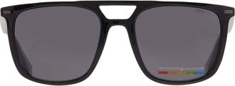 Polaroid Polarized Grey Navigator Mens Sunglasses PLD 4123/S 0807/M9 53