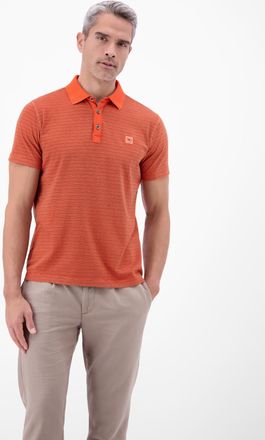 Lerros Poloshirt LERROS Poloshirt mit Fineliner-Optik, 100 % Baumwolle, Herren, Gr. XXL, vivid rot, 100% Baumwolle, ohne Ausschnitt, Shirts Poloshirt