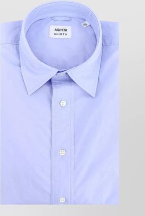 Aspesi fred cotton shirt buttondown collar cuffs