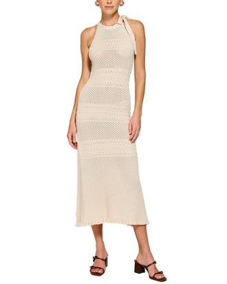 Line & Dot Azie Crochet Midi Dress