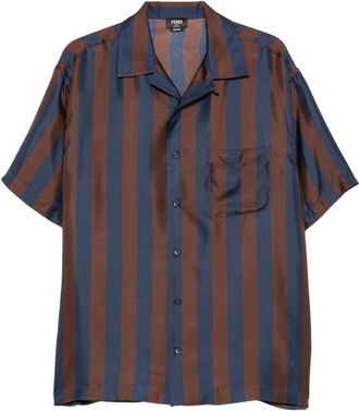 Fendi Striped Silk Shirt