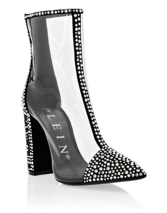 Philipp Plein Boots High Heels Mid Crystal