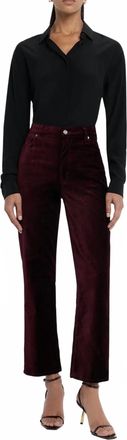 Frame Denim Le Sleek Straight Jeans In Full Glass Velvet