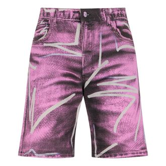 Moschino Heren, Korte broeken, Roze, Maat: XS Denim