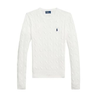 Polo Ralph Lauren Truien & Vesten, Dames, Wit, XS, Katoen, Julianna Long Sleeve Pullover