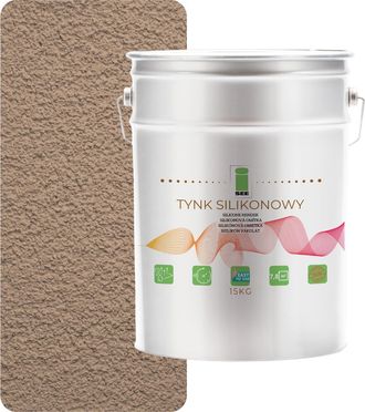 OEM Yeso De Silicona Para Fachadas Exteriores, Nogal 1,5 Mm Pr&eacute;mium 15 Kg