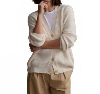 Jenni Kayne Cotton Cocoon Cardigan In Ivory