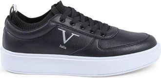 19V69 V Mens Sneaker SNK 002 M Black Leather - Size UK 12