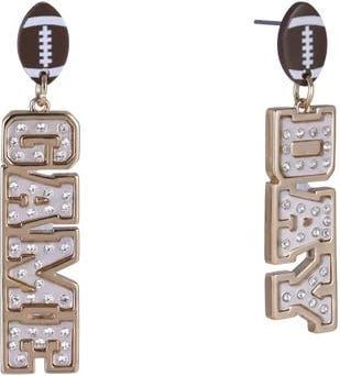 Hallmark Game Day Stone Linear Earrings in Brown at Nordstrom