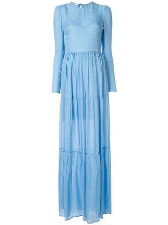 Philosophy di Lorenzo Serafini jacquard print dress - women - Silk/Viscose - 40 - Blue