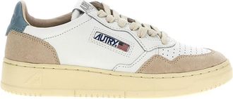 Autry White Medialist Leather Sneakers