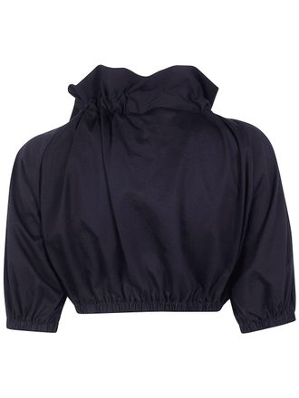 Patou Cropped Volume Jersey Top