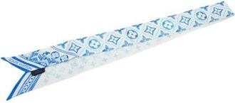 Louis Vuitton Pre-owned Scarves, female, Blue, Size: ONE SIZE Pre-owned Vintage Scarf
