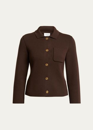 Saint Laurent Wool Polo Cardigan