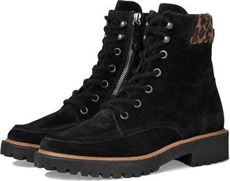Paul Green Duke BT Womens Boots Black Sahara Leopard : AT 7.5 (US Womens 10) M, Suede