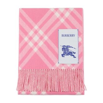 Burberry Cashmere Check Scarf - Pink