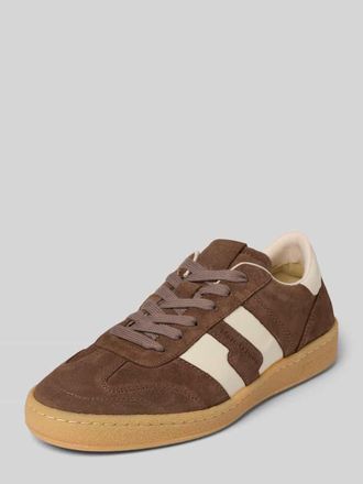 Marc O'Polo Low Top Sneaker aus echtem Leder Modell COURT W 5B in Hellbraun, Gr&ouml;&szlig;e 36