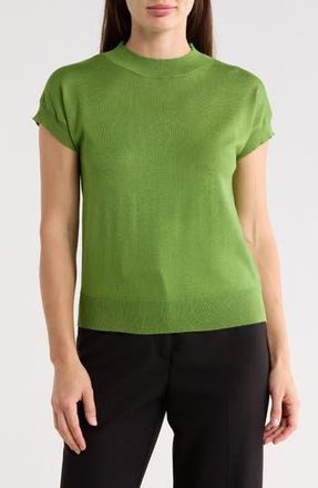 T Tahari Short Sleeve Crew Sweater in Apple Green at Nordstrom Rack, Size X-Large
