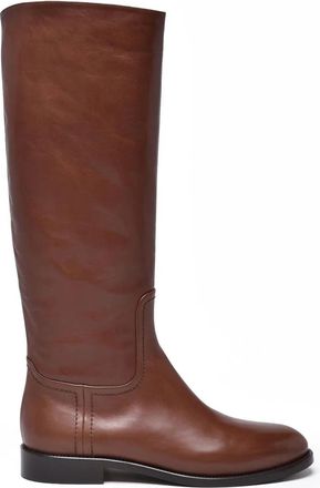 Mara Bini Brown Leather Riding Boots
