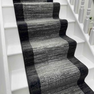 Runrug Stair Runner Carpet for Staircases - Soft & Comfy, 9mm - Morning Mist in Dark Grey | Size: 60 cm x 600 cm