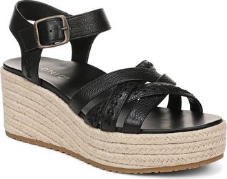 Vionic Danal Platform Wedge in Black at Nordstrom, Size 6.5