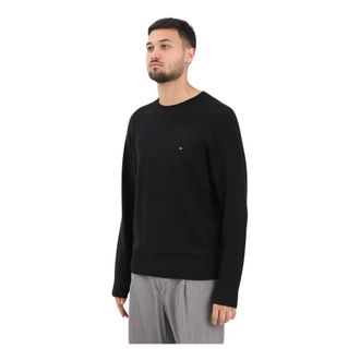 Tommy Hilfiger Heren, Truien, Zwart, Maat: M Wol