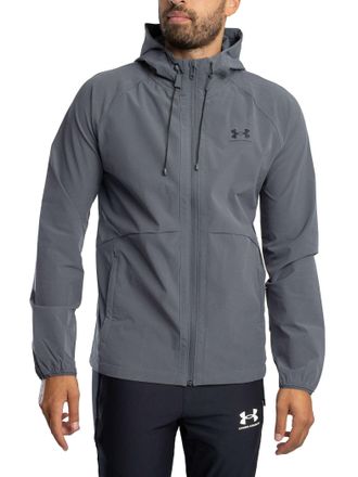Under Armour Mens Strtch Windbrkr Castlerock/black XXL