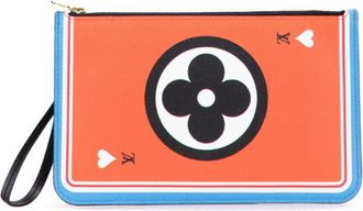 Louis Vuitton Monogram Blue Orange Pvc Leather Pouch (Pre-Owned)