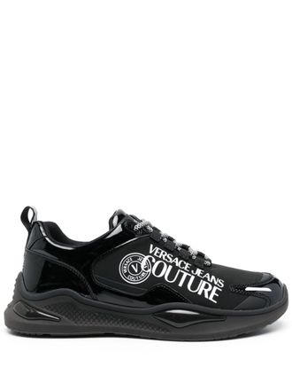 Versace Jeans Couture logo-print low-top sneakers - Black