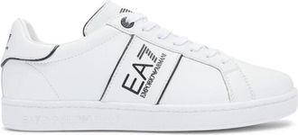 Emporio Armani Classic Logo Sneaker - Heren - Sneakers - Wit - 40 EU - Leer - Schoenen