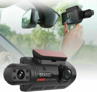 OEM C&aacute;mara De Salpicadero Delantera Y Trasera, V&iacute;deo Full Hd 1080p, C&aacute;mara De Salpicadero Para Coche, Gran Angular, Doble Lente, C&aacute;mara Dvr Con Sensores G