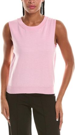 Oscar De La Renta Wool Knit Tank Top