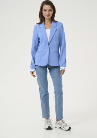 Kaffe Blazer Regular fit Ebb & FLower/Chalk Stripe blue white