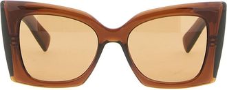 Saint Laurent Sunglasses, female, Brown, Size: ONE SIZE SL M119 Blaze Crystal