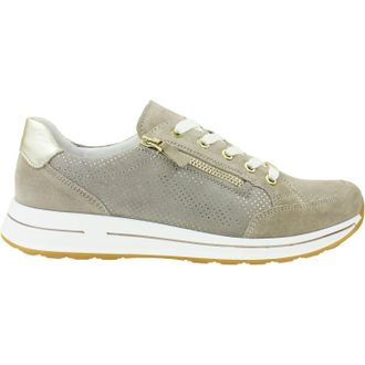 Ara Womens Oleanna Zip Sneaker In Sand & Platinum