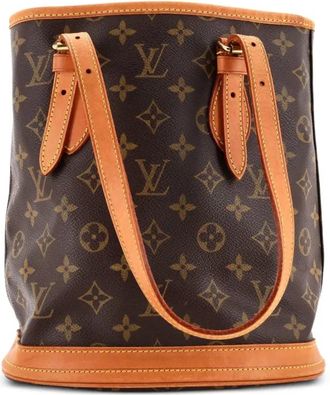 Louis Vuitton Petit Monogram Canvas bucket bag - Bruin